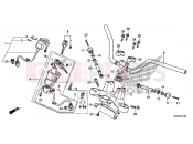 HONDA NC700DD INTEGRA 2013 F-7 STEERING BAR PIPE / UPPER BRIDGE