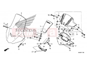 HONDA NC700DD INTEGRA 2013 F-11 METER AWNING / WINDSCREEN