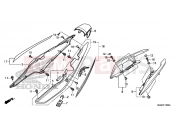 HONDA NC700DD INTEGRA 2013 F-19 REAR ENGINE COVER