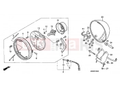 HONDA VF750CR MAGNA 1994 F-1 HEADLIGHT