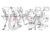 HONDA VF750CR MAGNA 1994 F-3 SWITCH / CABLE