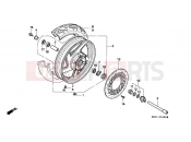 HONDA VF750CR MAGNA 1994 F-10 FRONT WHEEL
