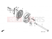 HONDA VF750CR MAGNA 1994 F-11 REAR BRAKE PANEL