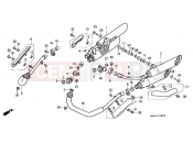 HONDA VF750CR MAGNA 1994 F-18 EXHAUST DRUM