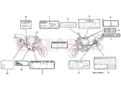 HONDA VF750CR MAGNA 1994 F-34 WARNING LABEL