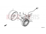 HONDA NC700DC NC700D 2012 E-10 GENERATOR