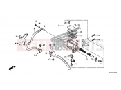 HONDA NC700DC NC700D 2012 F-6 REAR MASTER CYLINDER