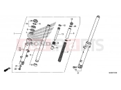 HONDA NC700DC NC700D 2012 F-21 FRONT FORK