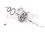 HONDA NC700DC NC700D 2012 F-23 FRONT WHEEL