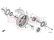 HONDA NC700SC NC700S 2012 F-15 REAR WHEEL