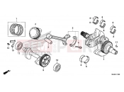 HONDA NC700SD NC700S 2013 E-15 CRANKSHAFT / PISTON