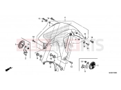 HONDA NC700SD NC700S 2013 F-8 FRONT FENDER