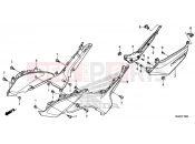 HONDA NC700SD NC700S 2013 F-19 SIDE COVER