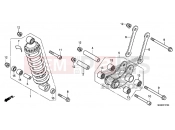 HONDA NC700SD NC700S 2013 F-27 REAR SHOCK ABSORBER