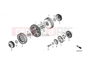 HONDA NC700SDD NC700S Dual Cluth ABS 2013 E-7-1 TENGELYKAPCSOLÓ (NC700SD)
