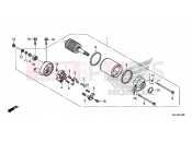 HONDA NC700SDE NC700SD 2014 E-12 STARTER ENGINE