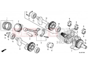 HONDA NC700SDE NC700SD 2014 E-15 CRANKSHAFT / PISTON