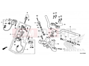 HONDA NC700SDE NC700SD 2014 F-6 STEERING BAR PIPE / UPPER BRIDGE