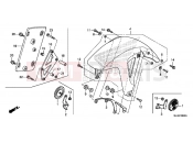HONDA NC700SDE NC700SD 2014 F-8 FRONT FENDER