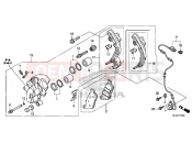 HONDA NC700SDE NC700SD 2014 F-10 FRONT BRAKE CALIPER