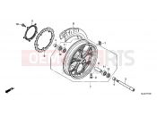 HONDA NC700SDE NC700SD 2014 F-11 FRONT WHEEL