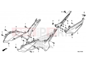 HONDA NC700SDE NC700SD 2014 F-19 SIDE COVER