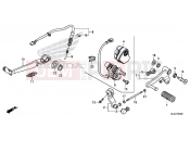 HONDA NC700SDE NC700SD 2014 F-23 PEDAL