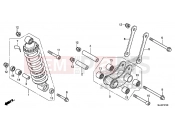 HONDA NC700SDE NC700SD 2014 F-27 REAR SHOCK ABSORBER