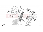 HONDA NC700SDE NC700SD 2014 F-39 WINDSCREEN