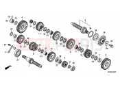 HONDA NC700XC NC700X 2012 E-16 TRANSMISSION (NC700X / XA)