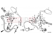 HONDA NC700XC NC700X 2012 F-3 HANDLE LEVER / SWITCH / CABLE (NC700X / XA)