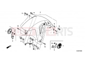 HONDA NC700XC NC700X 2012 F-8 FRONT FENDER