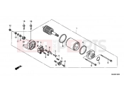 HONDA NC700XAC NC700X ABS 2012 E-12 STARTER ENGINE