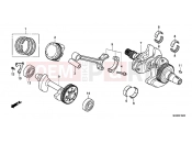 HONDA NC700XAC NC700X ABS 2012 E-15 CRANKSHAFT / PISTON