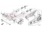 HONDA NC700XAC NC700X ABS 2012 F-26 SWING ARM