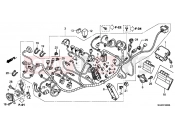 HONDA NC700XAC NC700X ABS 2012 F-32 WIRING HARNESS