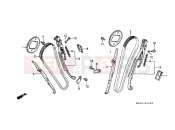 HONDA NTV650S NTV 1995 E-5 TIMING CHAIN ​​/ TENSIONER