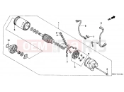 HONDA NTV650S NTV 1995 E-11 STARTER ENGINE