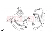 HONDA NTV650S NTV 1995 E-17 WATER PIPE