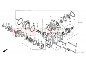HONDA NTV650S NTV 1995 E-18 PTO SHAFT