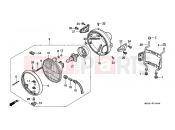HONDA NTV650S NTV 1995 F-1 HEADLIGHT