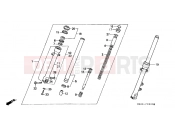 HONDA NTV650S NTV 1995 F-8 FRONT FORK
