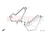 HONDA NTV650S NTV 1995 F-17 SIDE COVER