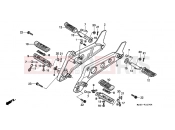HONDA NTV650S NTV 1995 F-21 FOOTREST
