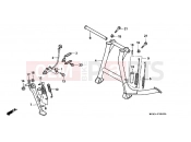 HONDA NTV650S NTV 1995 F-22 SUPPORT