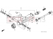 HONDA NTV650S NTV 1995 F-23 SWING ARM