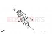 HONDA NTV650S NTV 1995 F-24 REAR SHOCK ABSORBER