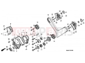 HONDA ST11001 Pan-European 2001 E-1 FRONT COVER / TIMING BELT