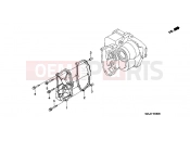 HONDA ST11001 Pan-European 2001 E-6 TRANSMISSION COVER