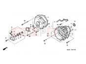 HONDA ST11001 Pan-European 2001 E-7 CLUTCH COVER